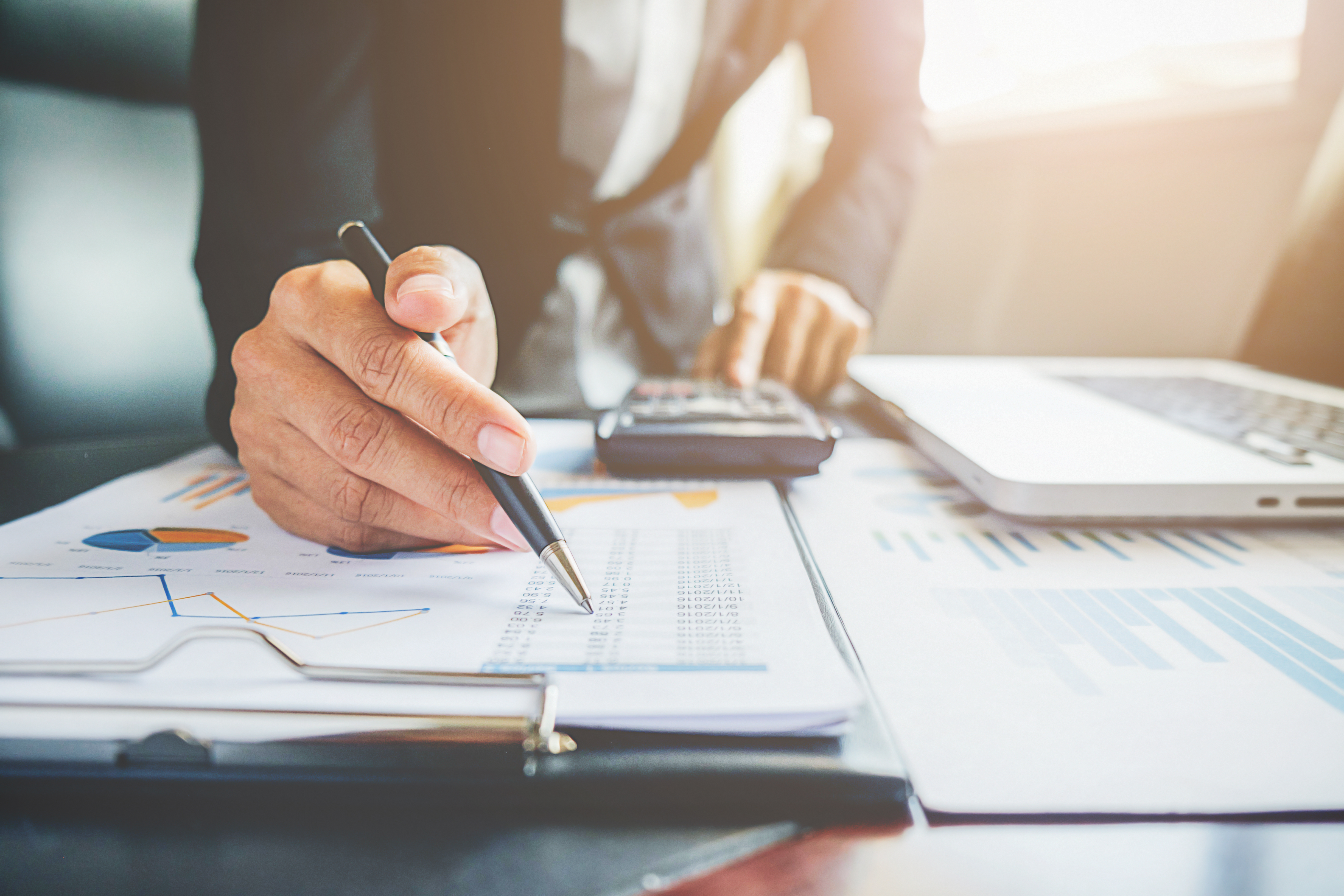 Tax professionals working